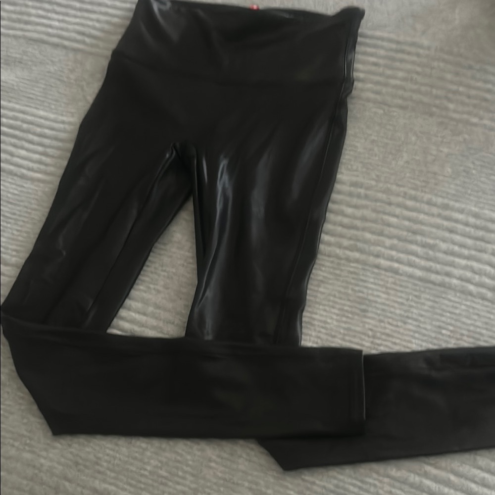 Black Faux Leather Leggings